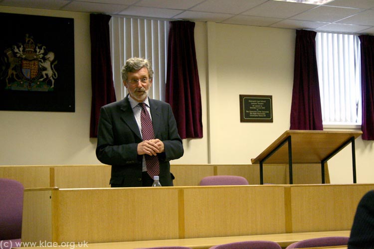 Newcastle University Bar Society Lecture 20090424 002